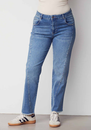 I SAY Portofino Cropped Jeans Pants M89 Clear Wash