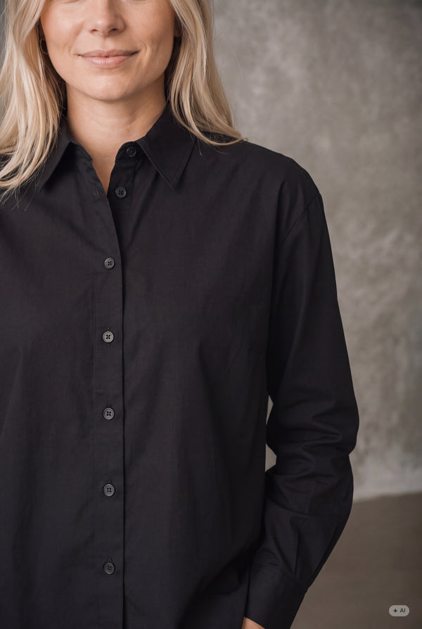 I SAY Sigga Basic Shirt Shirts 900 Black