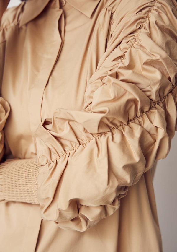 I SAY Sigga Deco Dress Dresses 102 Camel