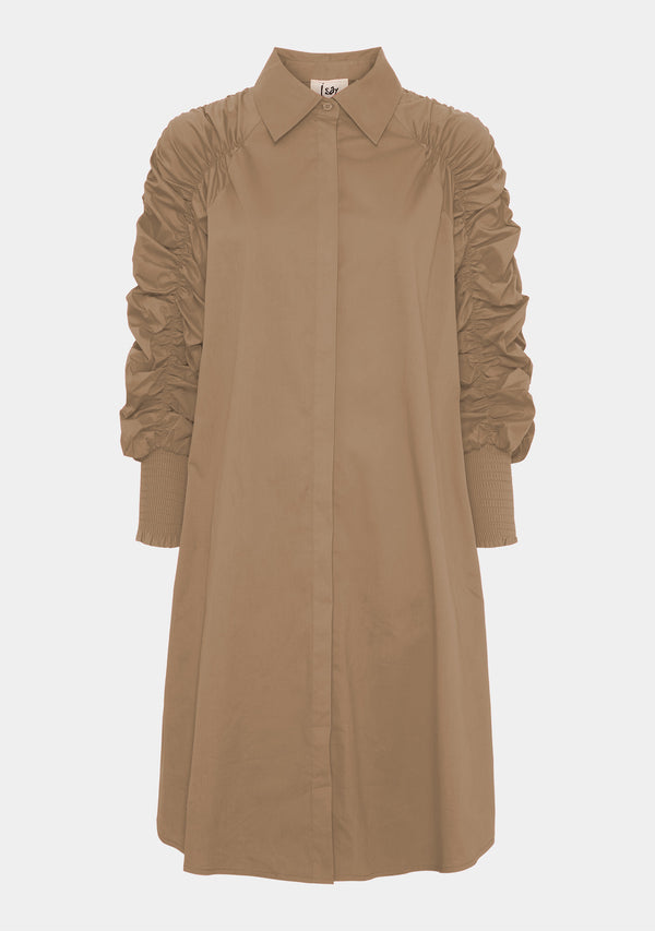 I SAY Sigga Deco Dress Dresses 102 Camel