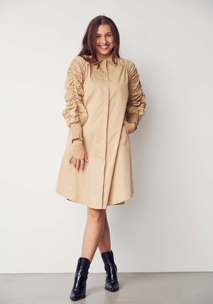 I SAY Sigga Deco Dress Dresses 102 Camel