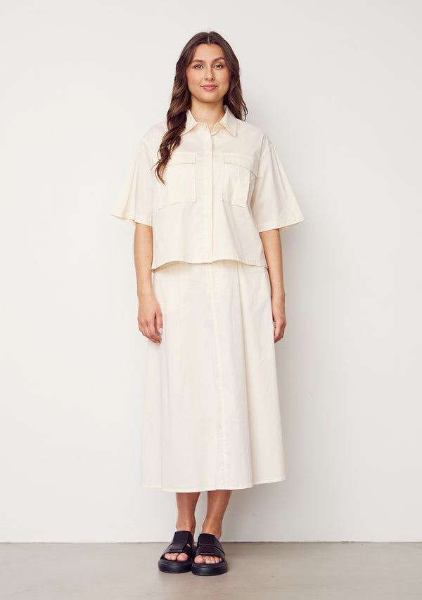 I SAY Sigga Long Skirt Skirts 146 Cream