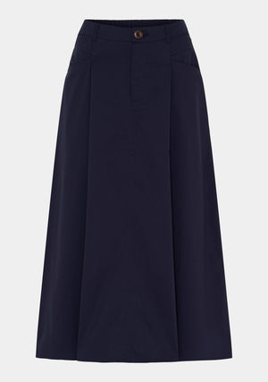 I SAY Sigga Long Skirt Skirts 640 Navy
