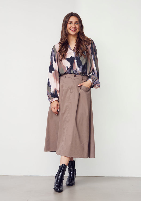 I SAY Sigga Long Skirt Skirts 971 Mole