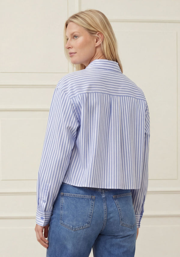 I SAY Sigga Shirt Jacket Shirts N38 Light Blue/White Stripe