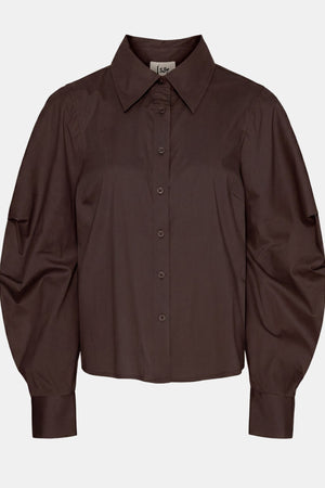 I SAY Sigga Sleeve Shirt Shirts 356 Dark brown