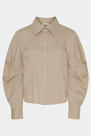 I SAY Sigga Sleeve Shirt Shirts 366 Light Taupe