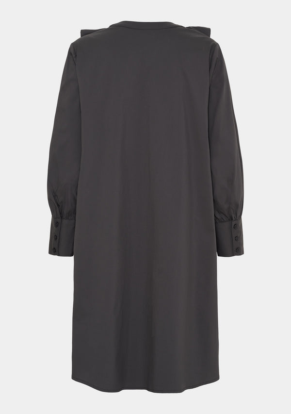 I SAY Sigga V-Flounce Dress Dresses 911 Grey