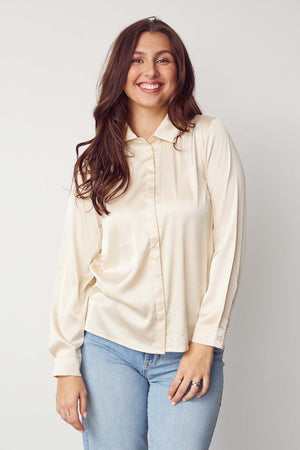 I SAY Steff Basic Shirt Shirts 112 Sand