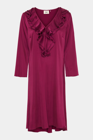 I SAY Steff Flounce Dress Dresses 461 Rhododendron