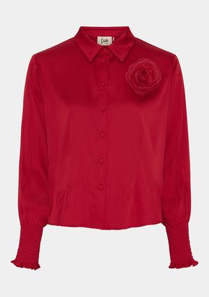 I SAY Steff Shirt Jacket Shirts 404 Red