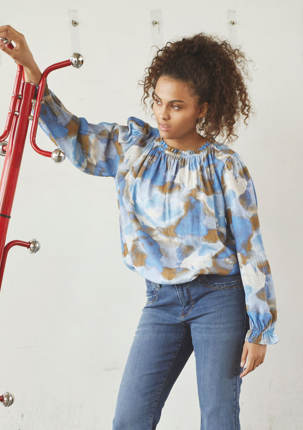 I SAY Tanna Printed Blouse Blouses N12 Spring Fresh
