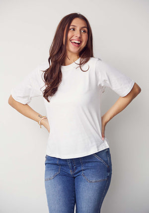 I SAY Tinni Basic T-Shirt T-Shirts 100 White