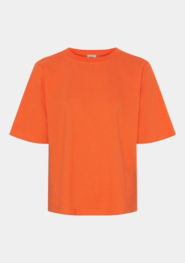 I SAY Tinni Basic T-Shirt T-Shirts 245 Warm Orange