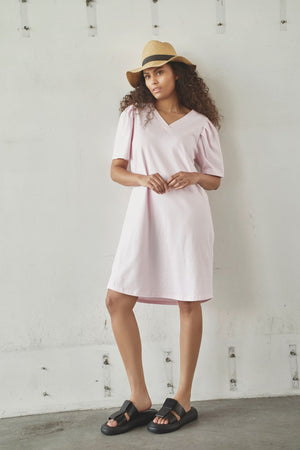 I SAY Tinni V-Neck Dress Dresses 516 Pink