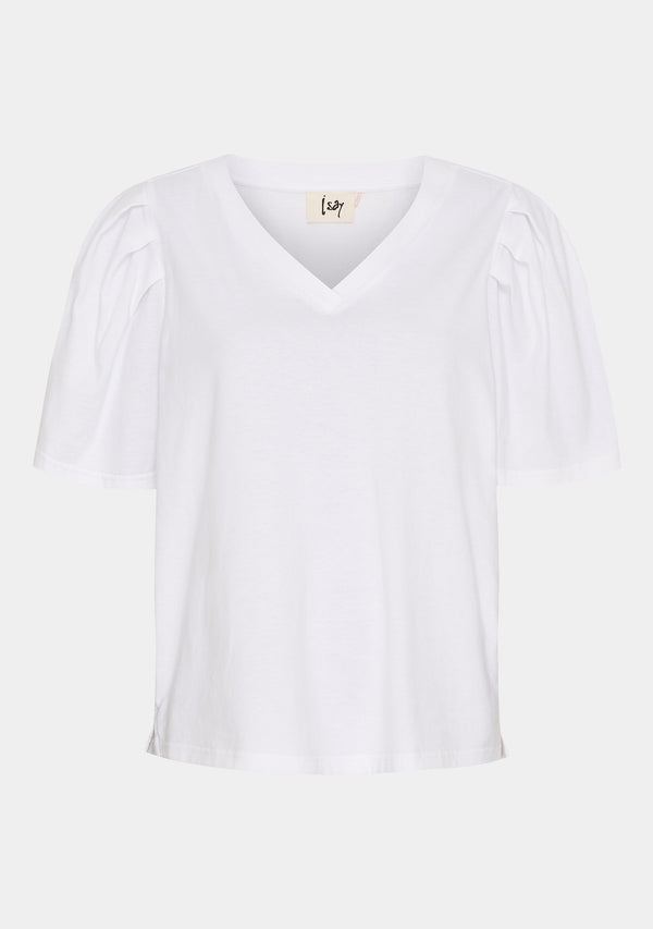 I SAY Tinni V-Neck T-Shirt T-Shirts 100 White