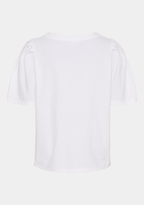 I SAY Tinni V-Neck T-Shirt T-Shirts 100 White
