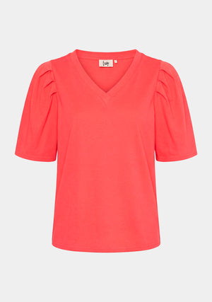 I SAY Tinni V-Neck T-Shirt T-Shirts 431 Raspberry