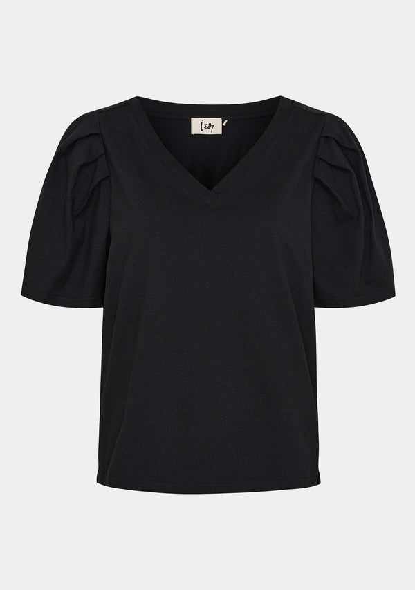 I SAY Tinni V-Neck T-Shirt T-Shirts 900 Black