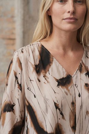 I SAY Venessa Blouse Blouses M11 Camel Drawing