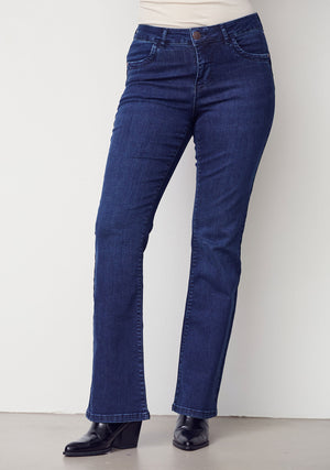 I SAY Verona Flare Jeans Pants K05 Dark Basic Wash