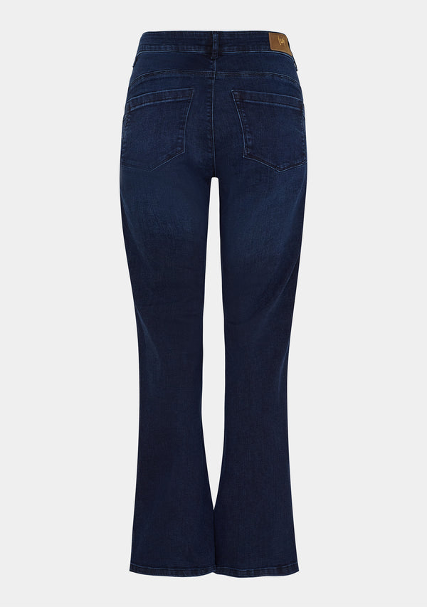 I SAY Verona Flare Jeans Pants K05 Dark Basic Wash