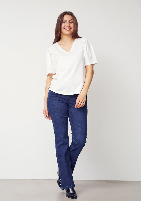 I SAY Verona Flare Jeans Pants K05 Dark Basic Wash