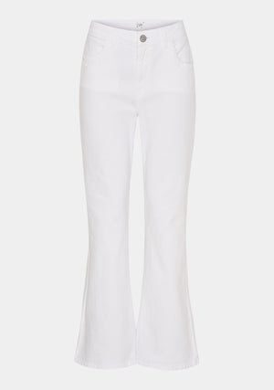 I SAY Verona Twill Flare Pant Pants 100 White