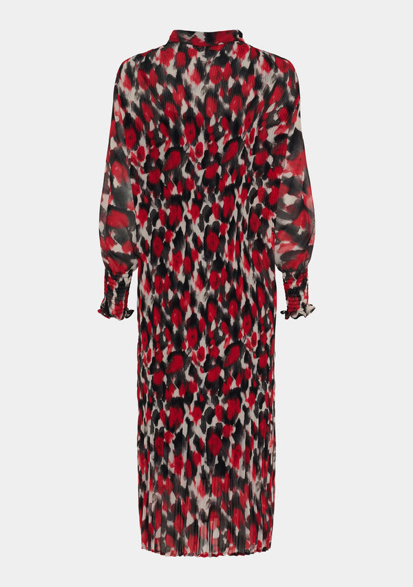 I SAY Vibse Long Dress Dresses H89 Red Abstraction