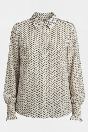 I SAY Vibse Shirt Shirts D36 Black Zig Zag