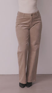 I SAY Barbel Wide Pant Pants 366 Light Taupe