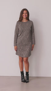 I SAY Krista Dress Dresses N08 Jaquard Melange