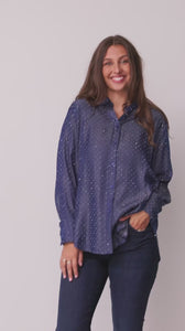 I SAY Kate Shirt Shirts G69 Blue Shine