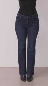 I SAY Verona Flare Jeans Pants K05 Dark Basic Wash