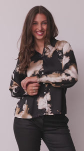 I SAY Melba Printed Blouse Blouses N07 Golden Dream